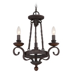 Noble Rustic Black Chandelier by Quoizel Lighting