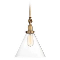 Drake Warm Brass Pendant by Savoy House