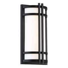 Skyscraper 12-Inch LED Outdoor Wall Light in Black by Modern Forms