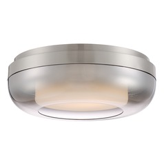 First Encounter LED Flush Mount in Brushed Nickel by George Kovacs