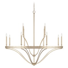 Isabella 52-Inch Chandelier in Winter Gold by HomePlace by Capital Lighting