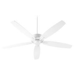 Breeze 60-Inch Studio White Ceiling Fan Without Light by Quorum Lighting