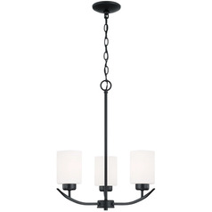 Dixon 17.25-Inch Chandelier in Matte Black by HomePlace by Capital Lighting