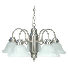 Brushed Nickel Chandelier by Nuvo Lighting