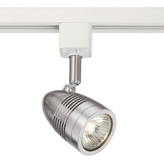 50W GU10 Bullet Track Head in Brushed Nickel by Eurofase Lighting