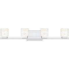 Zola Polished Chrome LED Bathroom Light by Quoizel Lighting