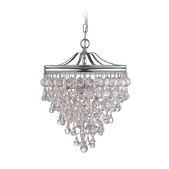 Calypso Crystal Mini-Chandelier in Polished Chrome by Crystorama Lighting