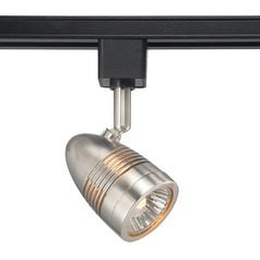 50W GU10 Bullet Track Head in Brushed Nickel by Eurofase Lighting