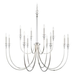 Laurent 52-Inch Chandelier in Polished Nickel by HomePlace by Capital Lighting