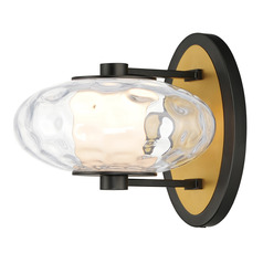 Amulet Black & Natural Aged Brass LED Sconce by ET2 Lighting