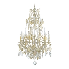 Buttermere Chandelier in Natural/Crushed Shell by Currey & Company