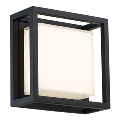 Framed 8-Inch LED Outdoor Wall Light in Black by Modern Forms