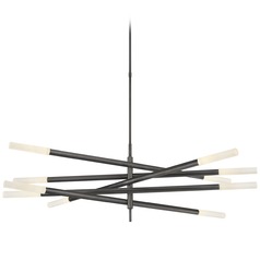 Kelly Wearstler Rousseau Chandelier in Bronze by Visual Comfort Signature