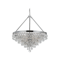 Calypso Crystal Chandelier in Polished Chrome by Crystorama Lighting