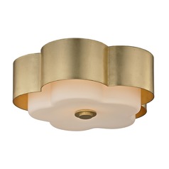 Allure 13.50-Inch Gold Leaf Flush Mount Light by Troy Lighting