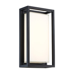 Framed 14-Inch LED Outdoor Wall Light in Black by Modern Forms