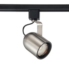 50W Halogen GU10 Round Back Track Head in Nickel by Eurofase Lighting