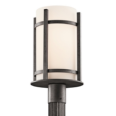 Camden 17-Inch Post Light in Anvil Iron by Kichler Lighting