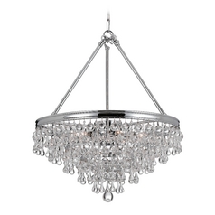 Calypso Crystal Chandelier in Polished Chrome by Crystorama Lighting