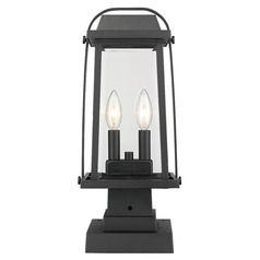 Millworks Black Post Light by Z-Lite