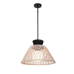 Jelice 24-Inch Outdoor Pendant in Matte Black by Eurofase Lighting