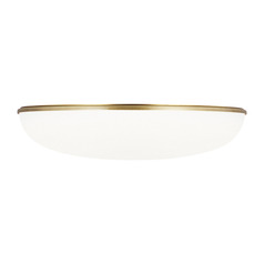 Sean Lavin Megan 13-Inch LED Flush Mount in Plated Brass by Visual Comfort Modern