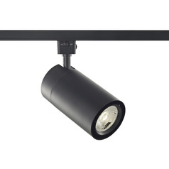 Black 4000K LED Cylinder Track Head for Juno Track Systems by Recesso