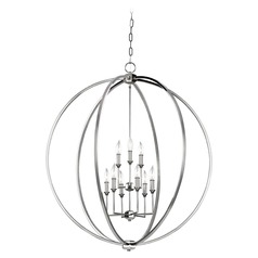 Corinne Polished Nickel Chandelier by Visual Comfort Studio