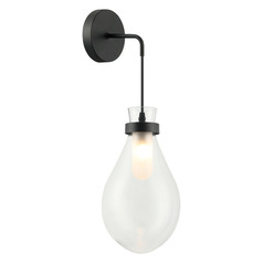 Seranna Matte Black Sconce by Matteo Lighting