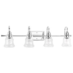 Litchfield Polished Chrome 4-Light Bathroom Light by Progress Lighting