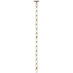 Collier 48 2700K Alabaster Pendant in Polished Nickel by VC Modern