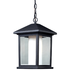 Mesa Black Outdoor Hanging Light by Z-Lite