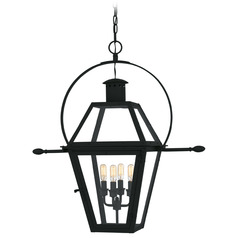 Quoizel Lighting Rue De Royal Earth Black Outdoor Hanging Light