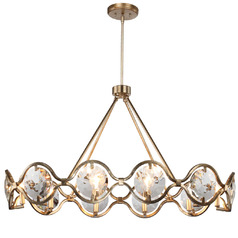 Quincy Linear Chandelier in Distressed Twilight by Crystorama Lighting