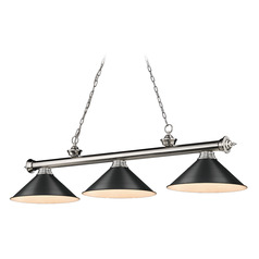 Cordon Brushed Nickel Billiard Light by Z-Lite