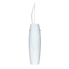 Besa Lighting Suzi Satin Nickel LED Pendant Light with Oblong Shade