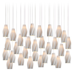 Currey and Company Posh Silver Multi-Light Pendant