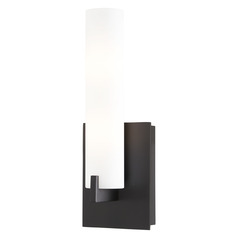 Tube 13-Inch High Wall Sconce in Coal by George Kovacs