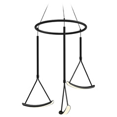 Mobil Black LED Multi-Light Pendant by Kuzco Lighting