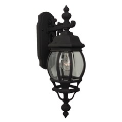 French Style Matte Black Outdoor Wall Light by Craftmade Lighting