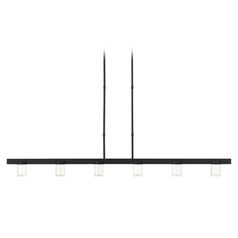 Kelly Wearstler Esfera 277V 60-Inch LED Linear Chandelier in Black by Visual Comfort Modern