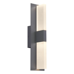 Lyft 18-In 2700K LED Outdoor Light in Charcoal with In-Line Fuse & Surge Protection by VC Modern