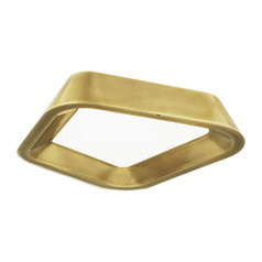 Sean Lavin Rhonan LED Flush Mount in Plated Brass by Visual Comfort Modern