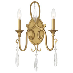 Savoy House Lighting Fairchild Warm Brass Sconce