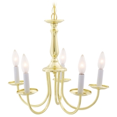 Polished Brass Chandelier by Nuvo Lighting