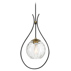 Cody Coal & Soft Brass Mini Pendant by Minka Lavery