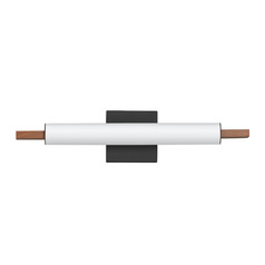 Joist Walnut & Black LED Vertical Bathroom Light by ET2 Lighting