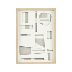 Elk Lighting Paper Shadowbox Neutral & Light Oak Wall Art