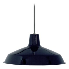 Barn Light Pendant Black 16-Inch Wide by Nuvo Lighting
