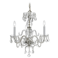 Crystorama Lighting Traditional Crystal Polished Chrome Crystal Chandelier